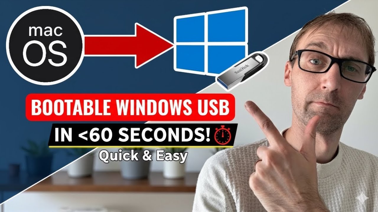 Bootable Windows USB from Mac in Under 60 Seconds! (Quick & Easy Guide ...