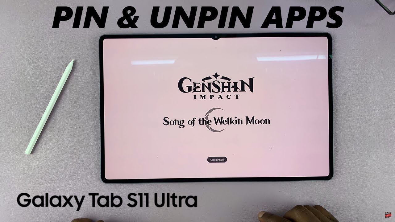 Как закреплять и откреплять приложения на Samsung Galaxy Tab S11 Ultra