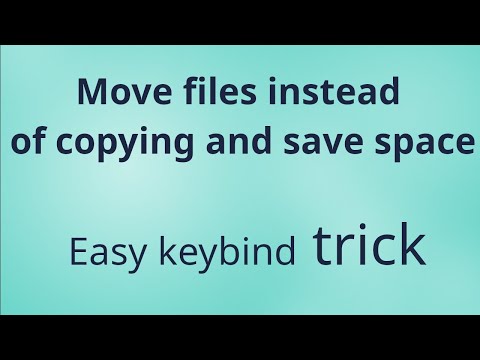 How to move not copy file windows 11 keybind