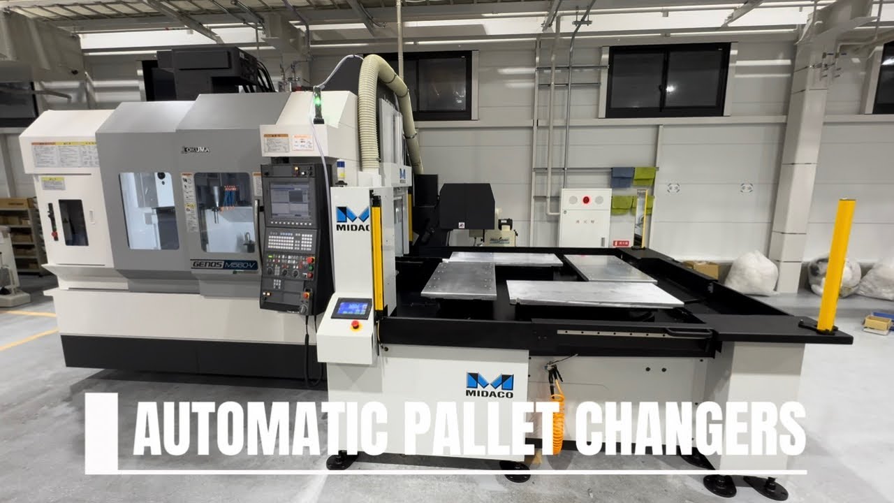 MIDACO Automatic Rotary 4-Pallet Changer on Okuma Genos M560V