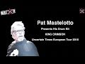 Pat Mastelotto's King Crimson 2018 World Tour Drum Kit
