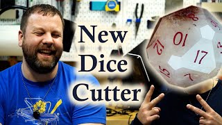 Someone joins me in the shop to make dice