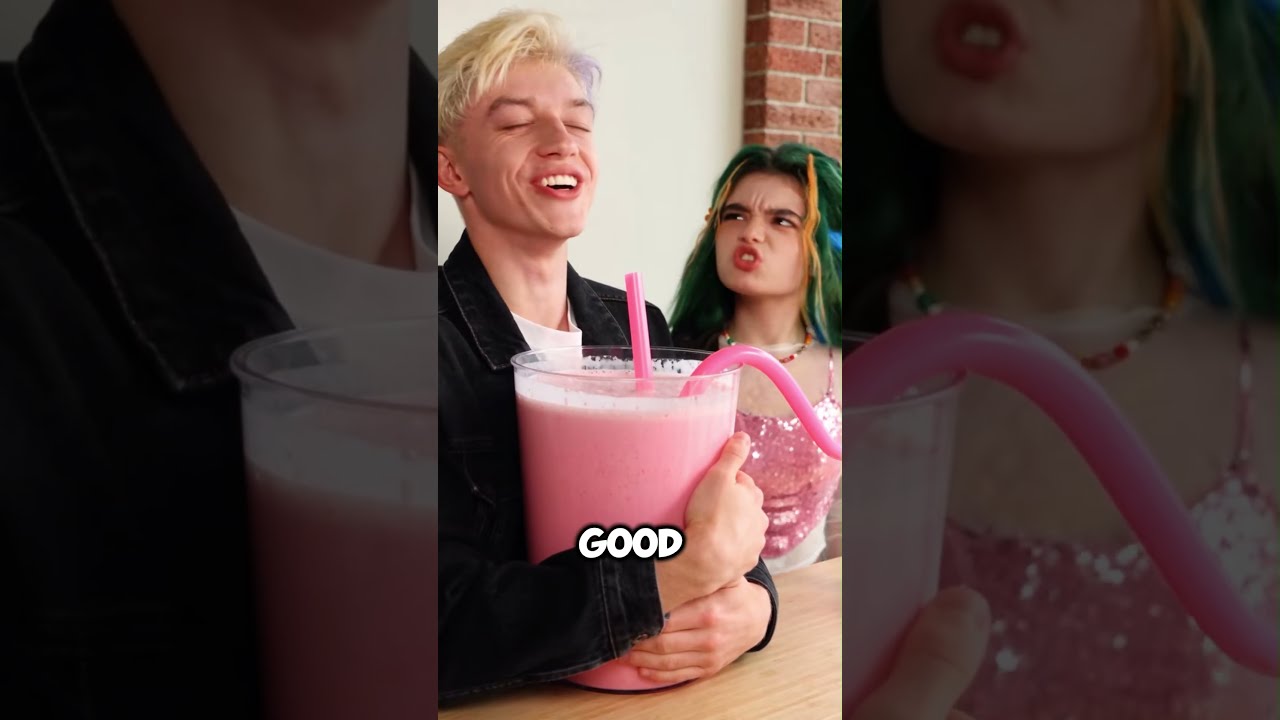 He Wouldn’t Share His Drink… So She STOLE It 😂🥤 #shorts #funny #comedy