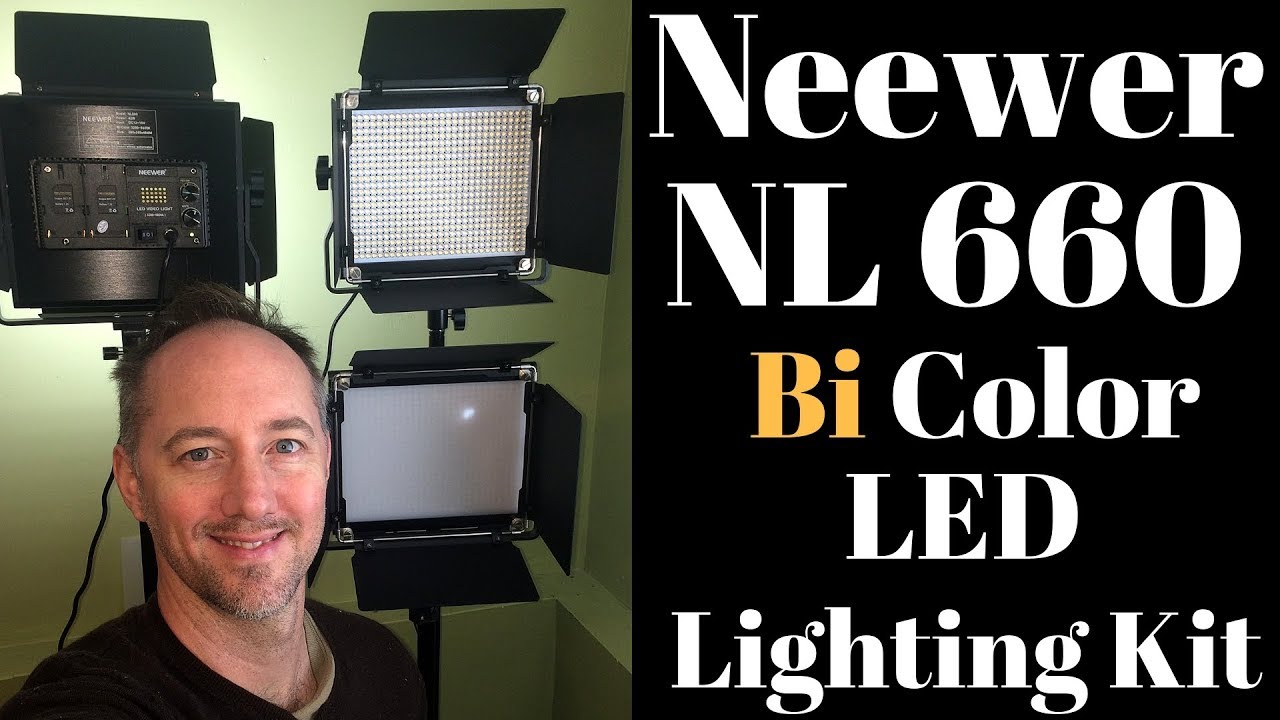 Neewer Bi-color 660 LED Video Light & Stand Kit Unboxing and Setup