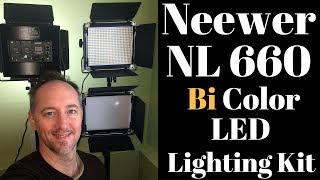 Video voorbeeld van "UnBoxing Neewer NL 660 Bi-color (3200-5600K) LED Video Light"