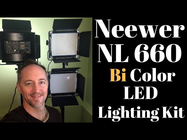UnBoxing Neewer NL  Bi color K LED Video Light