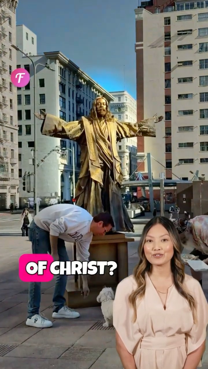BEST Street Performer EVER Reveals Her SECRET Identity #shorts