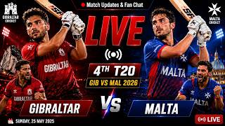 👉GIB vs MLT LIVE | 4th T20 2026 | Gibraltar vs Malta Live Cricket Match Today