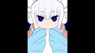 How to Draw Kanna Kamui from Miss Kobayashi's Dragon Maid 60 second short, Anime Fanart Ibispaint X
