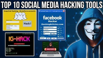 Top 10 Social Media Hacking Tools in Kali Linux 2024 | How to Hack Any Social Media Accounts in 2024
