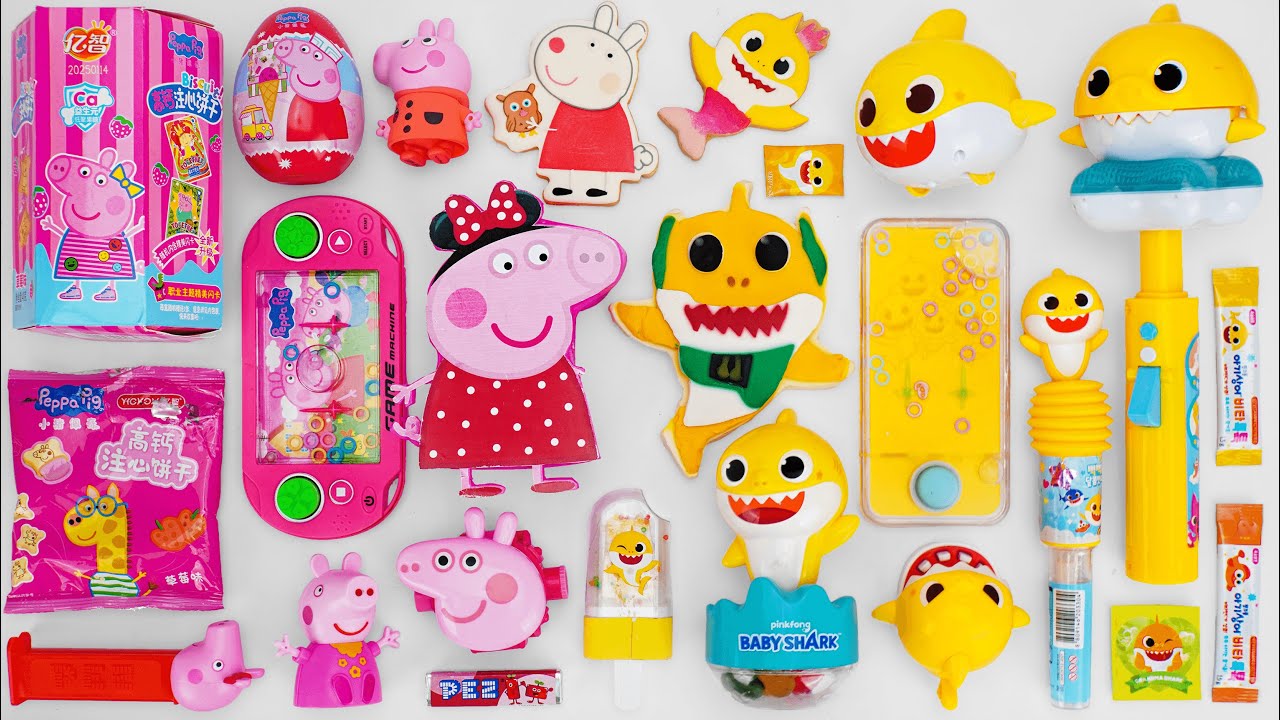 94-minutes-satisfying-with-unboxing-peppa-pig-baby-shark-candy-toys