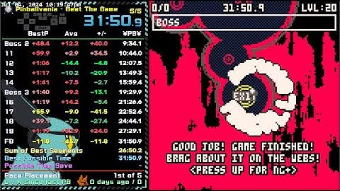(31:50.9 IGT) Pinballvania (PICO-8) | Beat the Game (NG) Speedrun
