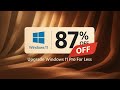 Save 87% on Windows 11 pro