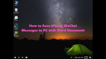 How to Save iPhone WeChat Messages to PC with Word Document