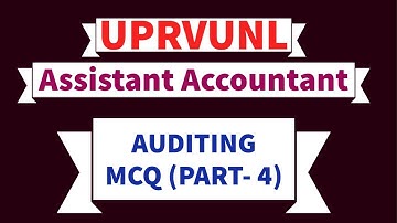 UPRVUNL  ASSISTANT ACCOUNTANT || AUDITING MCQ (PART-2) || UPRVUNL AA PREVIOUS YEAR QUESTIONS