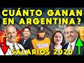 SUELDOS EN ARGENTINA 2020: CUÁNTA GANAN? SALARIO MÍNIMO, PROMEDIO, MÉDICOS, POLICÍA, POLÍTICOS