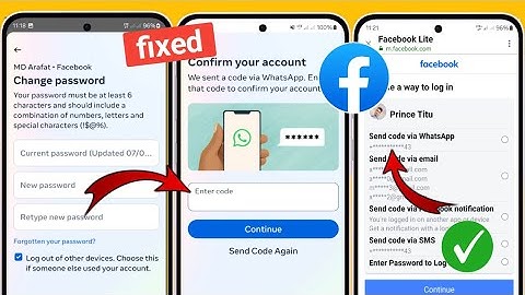 How to Fix Facebook Password Change Problem (2025) | Check your WhatsApp messages