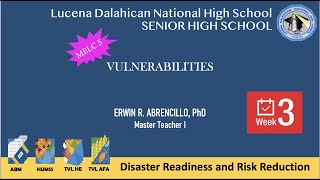 DRRR WEEK3 MELC5 VULNERABILITIES