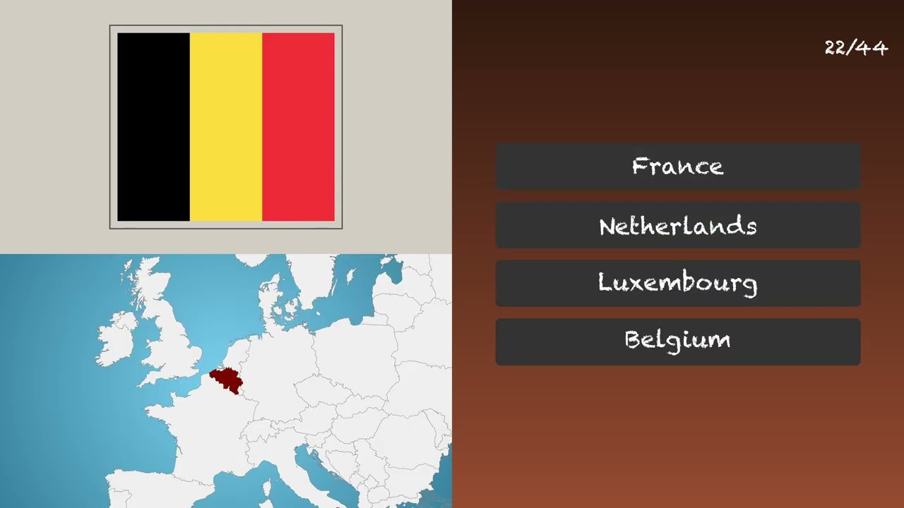 Can You Identify 44 European Flags? | Flag Quiz - Easy Level!