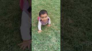 Enjoying park crawling