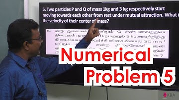 43.Physics | Motion of system of particles & rigid bodies | Numerical Problem 5
