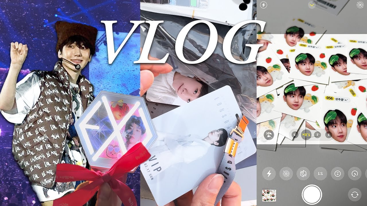 eng) VLOG ✨백현이 첫 단독 콘서트✨ | VIP 사운드체크 후기 | 트레카 20장 뜯기 | 응원봉 파우치 실물 |큥콘 론스달라이트 Lonsdaleite 엑소엘 브이로그
