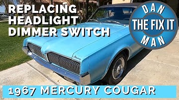 1967 Mercury Cougar - Replacing Headlight Dimmer Floor Switch (for High Beams) Same as Ford Mustang
