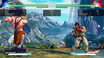 STREET FIGHTER V Countering Alex meaty setup