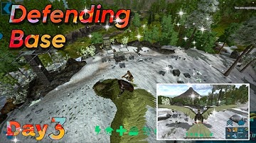 Ark Mobile - Fresh Start Solo Defending- and building base [Day 3] #arkpvp