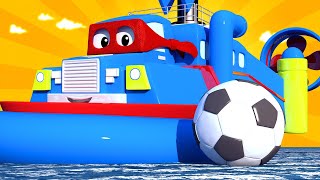 Lastbilsserier för barn FIFA-special: Svävaren - Superlastbilen Carl i Bilköping 🚚 ⍟ Tecknade serier