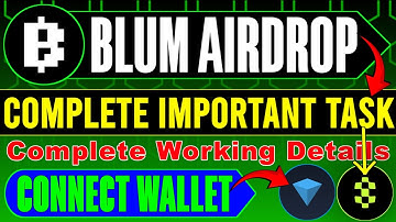 Blum Airdrop Most Important Task | Connect Wallet | Complete Mining Details #MunawerFreeEarnings