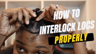 HOW TO INTERLOCK LOCS PROPERLY - AVOID INTERLOCKING MISTAKES