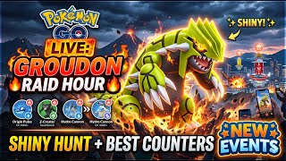 Pokémon GO LIVE: Groudon Raid Hour  | #pokemonGO #Raid #invites #viral