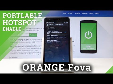 How to Activate Portable Hotspot in ORANGE Fova – Share Network