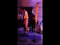 White boy drops sick beat on stage