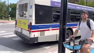 CTA New Flyer D40LF Bus 1990 On Rt 73 Armitage