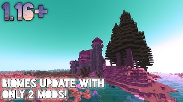 Biomes Update with only 2 MODS | Minecraft 1.16 Tutorial
