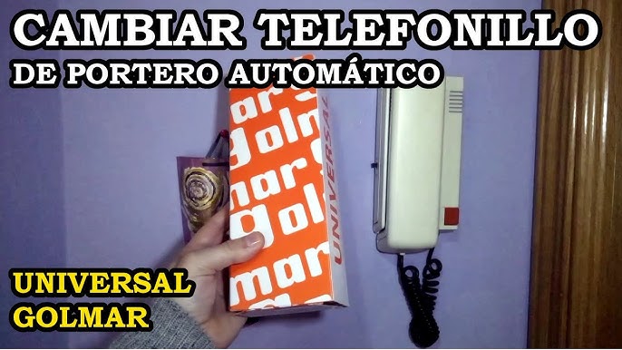 Sustitución de telefonillo del portero de casa por uno universal,  Facilísimo!! 