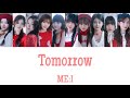 ME:I Tomorrow 【歌詞/歌割り/パート割り/カナルビ】