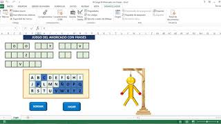 Juego El Ahorcado con Frases (Macros en Excel) screenshot 3