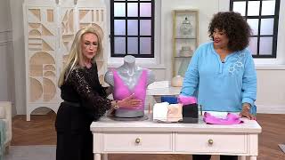 Breezies Invisible Bonded Wirefree Bra With Lace Detail On Qvc
