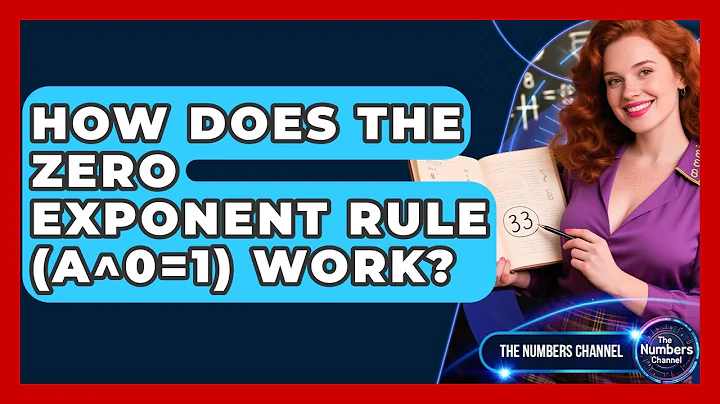 How Does The Zero Exponent Rule (a^0=1) Work? - The Numbers Channel