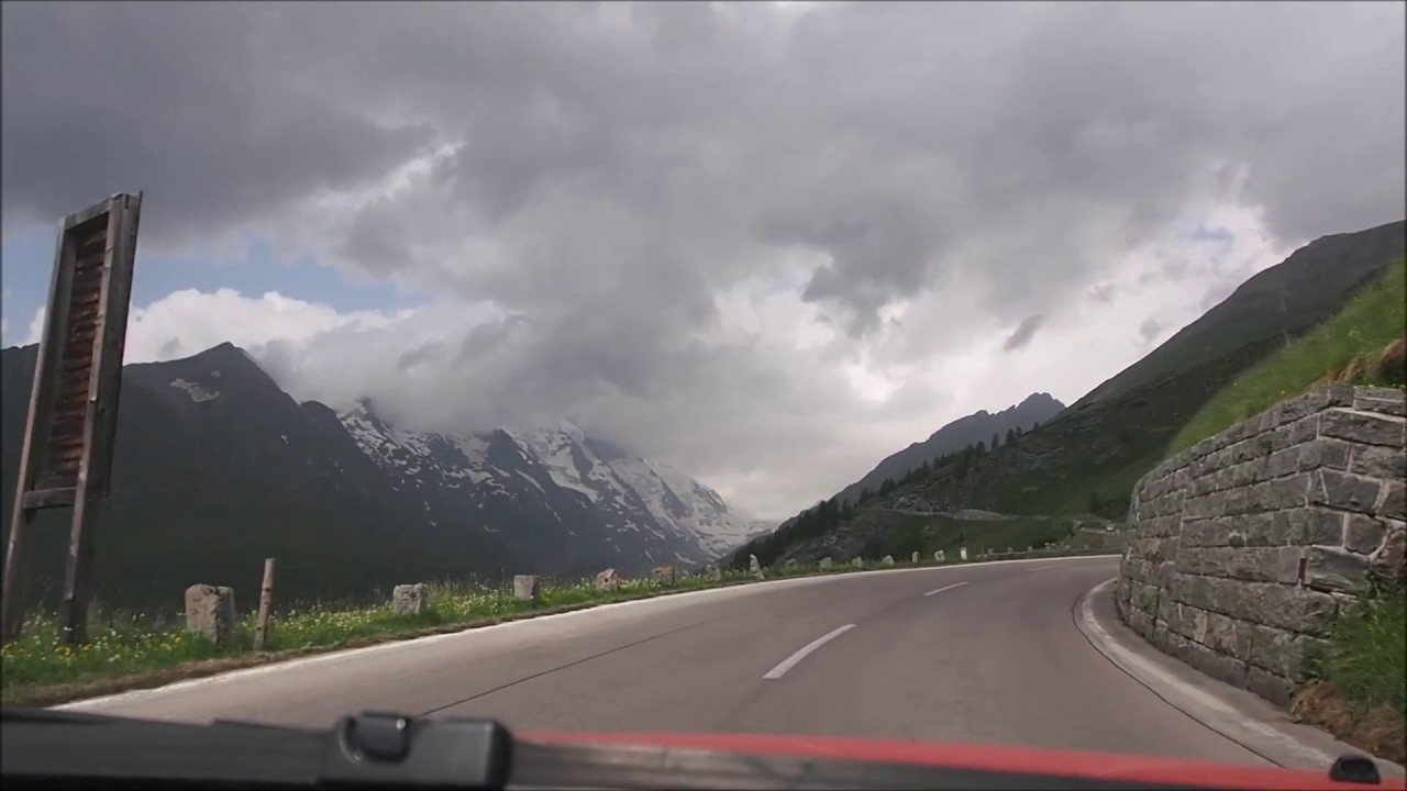 Driving on Grossglockner High Alpine Road