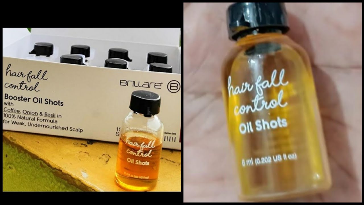 BRILLARE HAIR FALL CONTROL OIL SHOTS REVIEW IN TAMIL - YouTube
