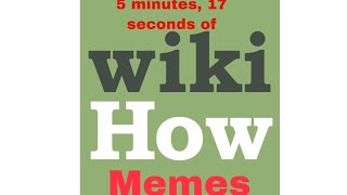 5 minutes and 17 seconds of Wikihow memes