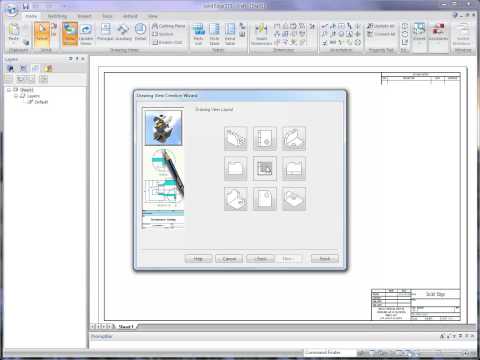 Initiation Solid Edge - Mise en plan (étape 2)