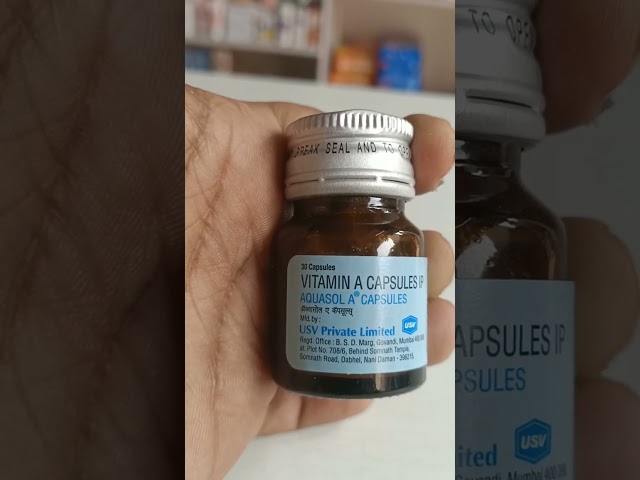 Aquasol A capsule | Vitamin A capsule | Best supplement for good eye sight #shorts #pharmaguru