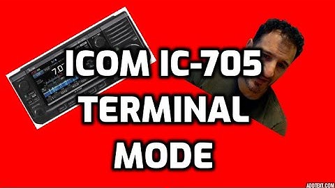ICOM IC-705 TERMINAL MODE-