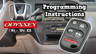 Key Fob Programming for Honda Odyssey EX (01 - 04)