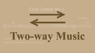 Melody that harmonises itself | A crab canon